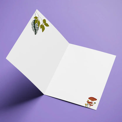 Paquete de 10 tarjetas de felicitación A6 (sobres prémium) Botanic Lila