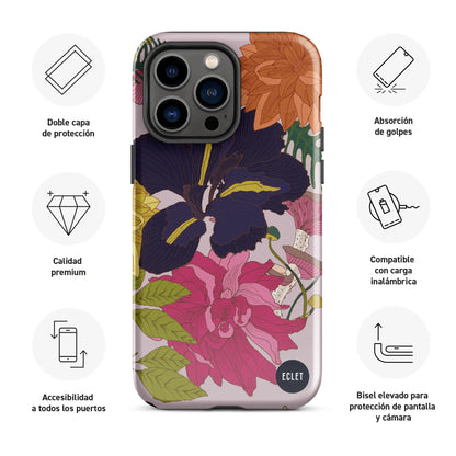 Funda para iPhone® modelo Botanic lila©