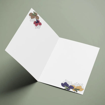 Paquete de 10 tarjetas de felicitación A6 (sobres prémium) Camuflaje Marrón