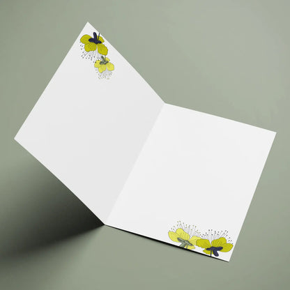 Paquete de 10 tarjetas de felicitación A5 (sobres prémium) Camuflaje verde
