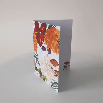 Paquete de 10 tarjetas de felicitación A6 (sobres prémium) Botanic Lila